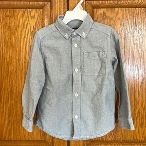 The Children Place 4T gray long sleeve button down toddler shirt.